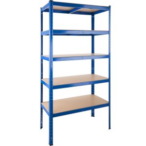 Prateleira metálica 5 baldas hasta 1325 kg 90,5 x 45,5 x 180,5 cm azul