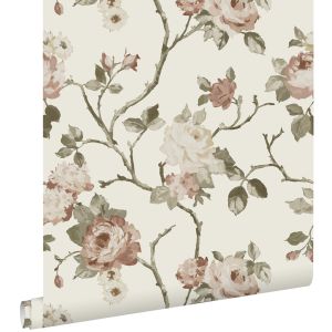 Estahome papel de parede flores vintage 53 cm x 10.05 m 139406