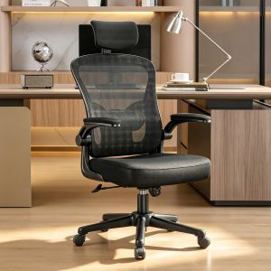 Rattantree cadeira de escritório ergonómica com altura ajustável,preto