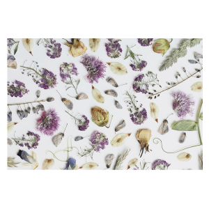 Papel de parede tnt 250x250 flores secas tulup