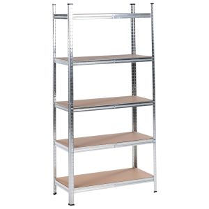 Estante de garagem xitta metal 75 cm 30 cm prateado