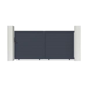 Pacote de portão de correr 3m eiger h.140cm + 2 postes h. 166cm