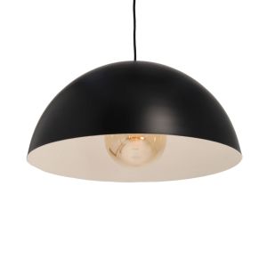 Lâmpada pendente de metal diâmetro 40 cm preto fosco. Para lâmpada E27.