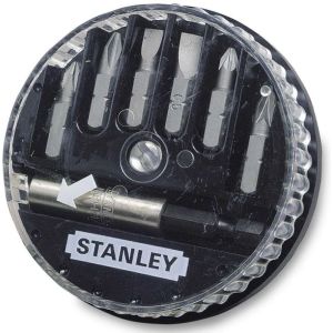 Conjunto de pontas de parafusamento stanley - jogo de 7 peças - 1-68-737
