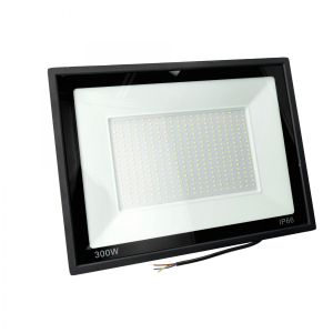 Projetor LED fino 300w 6000k ip66, para iluminação externa e interna
