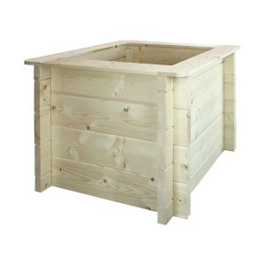 Jardinera elevada de madera - 58x58xh46cm - Timbela m617