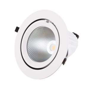 Foco downlight LED 40w 6000lm 4000ºk circular ajustável 40.000h