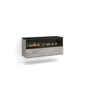 Lareira eléctrica LED, 102x35x45cm, lareira eléctrica, suspensos