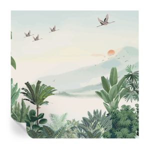 Papel de parede vinílico oásis tropical 250x250 tulup