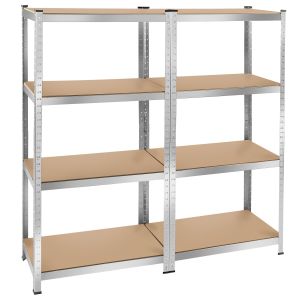 Prateleira industrial para cargas hasta 640 kg, 80 kg por balda castanho