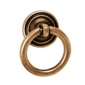 Puxador anel laton antigo 32mm, lote de 36
