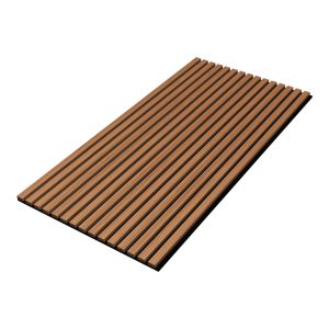 Set 8 painéis acústicos 3d vang mdf 120x60x2 cm (5,76 m²) - teca