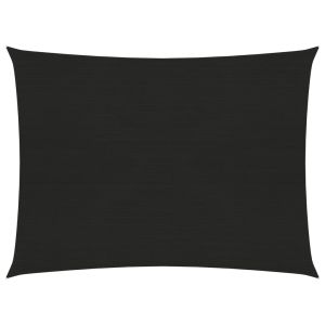 vidaXL toldo de vela negro hdpe 160 g/m² 2x2,5 m