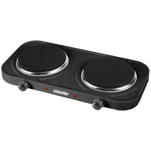 Fogão elétrico duplo mesko ms 6509 preto de 2000 w, 15,5 zonas de cozimento