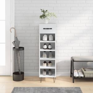 Sapateira 30x35x105 cm derivados de madeira branco ptxt7179