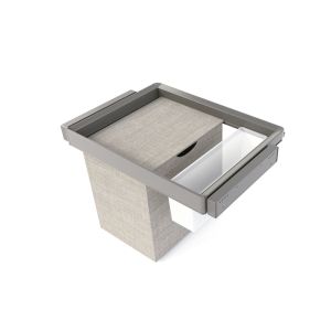 Emuca kit de bandeja auxiliar, cesto e estrutura ajustável quartz para