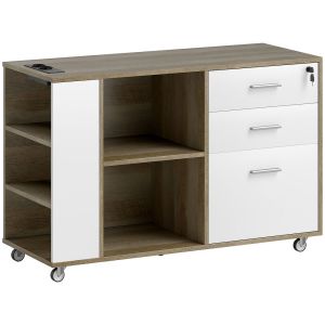 Móvel para arquivo 100x40x65,5 cm bicolor Homcom