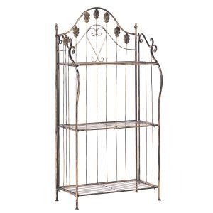 Estante com prateleiras visano 59 cm 123 cm metal preto