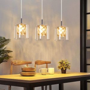 Nettlife luminária de pendurar g9 prata 48x140