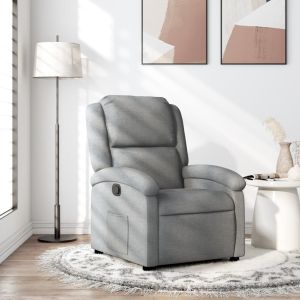 Poltrona reclinável tecido cinzento-claro ewg3068
