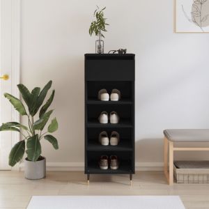 Sapateira 40x36x105 cm derivados de madeira preto ptxt8952