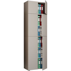 Gabinete de oficina lona gris al. 223 x an. 70 x p. 39 cm