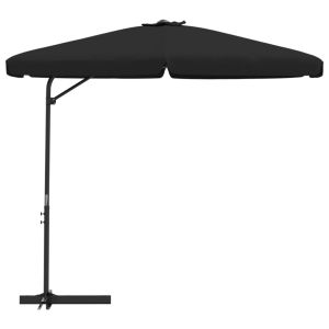 Helloshop26 - guarda-sol excêntrico - preto - 300 cm