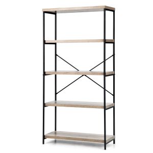 Estante de biblioteca - helloshop26 - 5 níveis - estilo industrial - metal