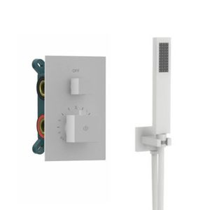 Conjunto empotrar 2/3 fun. Termostatico orion blanco - gme