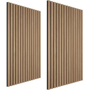 Set de 2 painéis de parede com aspecto de madeira 50x110x1,8 cm, roble