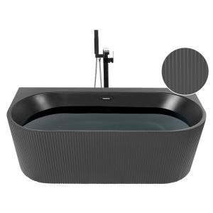 Banheira de parede gocta 1700 x 800 mm preto