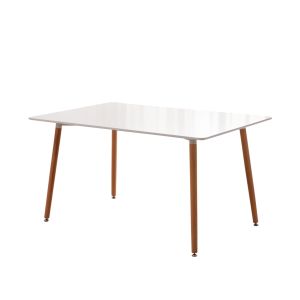 Mesa de jantar ou cozinha nórdica viken 140cm branco