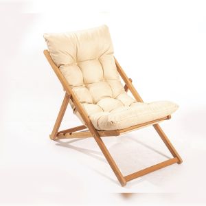 Wellhome cadeira de jardim com almofada 59x44x90 cm