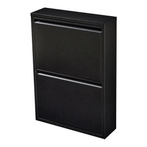 Sapateira aure com 4 portas de batente 172x63x24 cm - branco [en.casa]