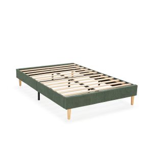 Base estofada bari 90x190 cm verde