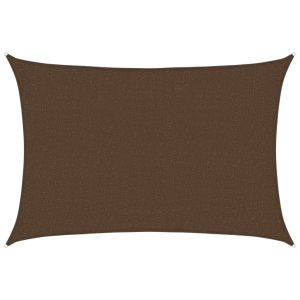 Para-sol estilo vela 160 g/m² 2x2,5 m pead castanho