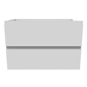 Armário de casa de banho aica 79 x 44,5 x 52cm, branco, duas gavetas