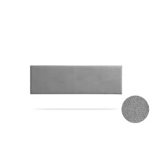 Cabeceira estofada nova aqualine 220x50x5 cm - cinzento claro - moonia