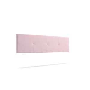 Cabeceira estofada altea aqualine 190x50x5 cm - rosa claro - moonia