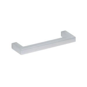 Puxador para mobiliário, aço inox, com dist entre furos 96 mm