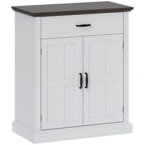 Aparador 75,2x40x91,5 cm mdf color blanco Homcom