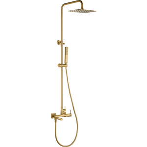 Conjunto de banheira monocomando firenze ouro escovado [ imex® ]