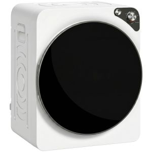 Máquina de secar roupa 49x43x61 cm pcm, aço inoxidável color blanco Homcom