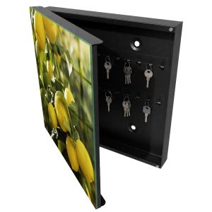 Caixa para chaves decorativa 30x30x5, abertura à esquerda tulup