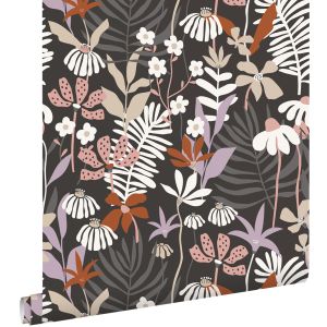Estahome papel de parede folhas e flores tropicais 50 x 900 cm 131001