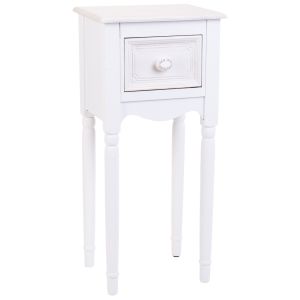 Mesa de madeira branca 32x26,5 x 72,5