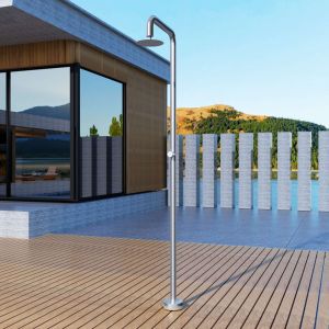 Chuveiro para piscina oregon em aço inox | poolimex