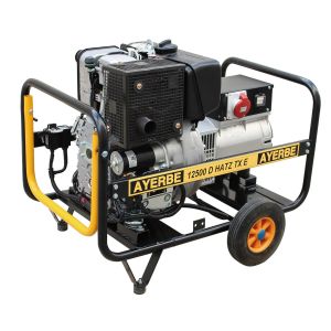 Gerador a diesel trifásico 12,5 kva com motor hatz e arranque elétrico