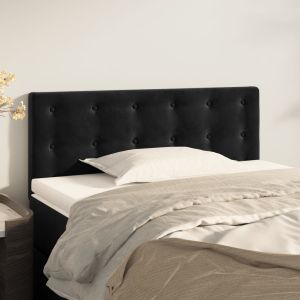 Cabeceira de cama veludo 90x5x78/88 cm preto ptob7241