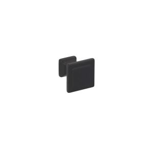 Puxador para móveis, zamac, 24 x 24 mm de diâmetro, preto